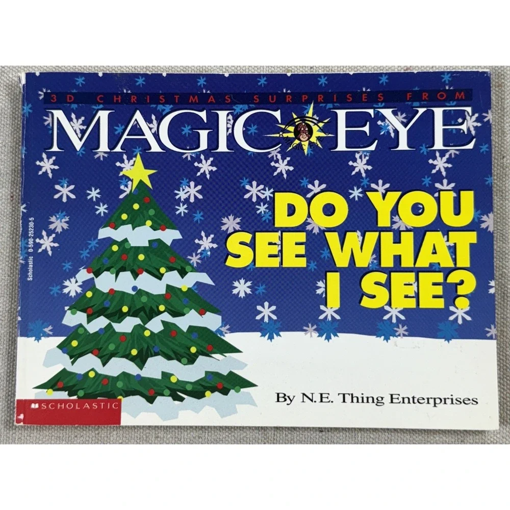 Magic Eye Christmas 3D Book Do You‎ See What I See? 1994 Scholastic
